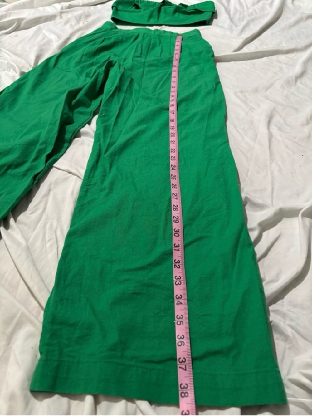 Princess Polly Emerald Green Wide Leg Pants - Picture 7 of 8